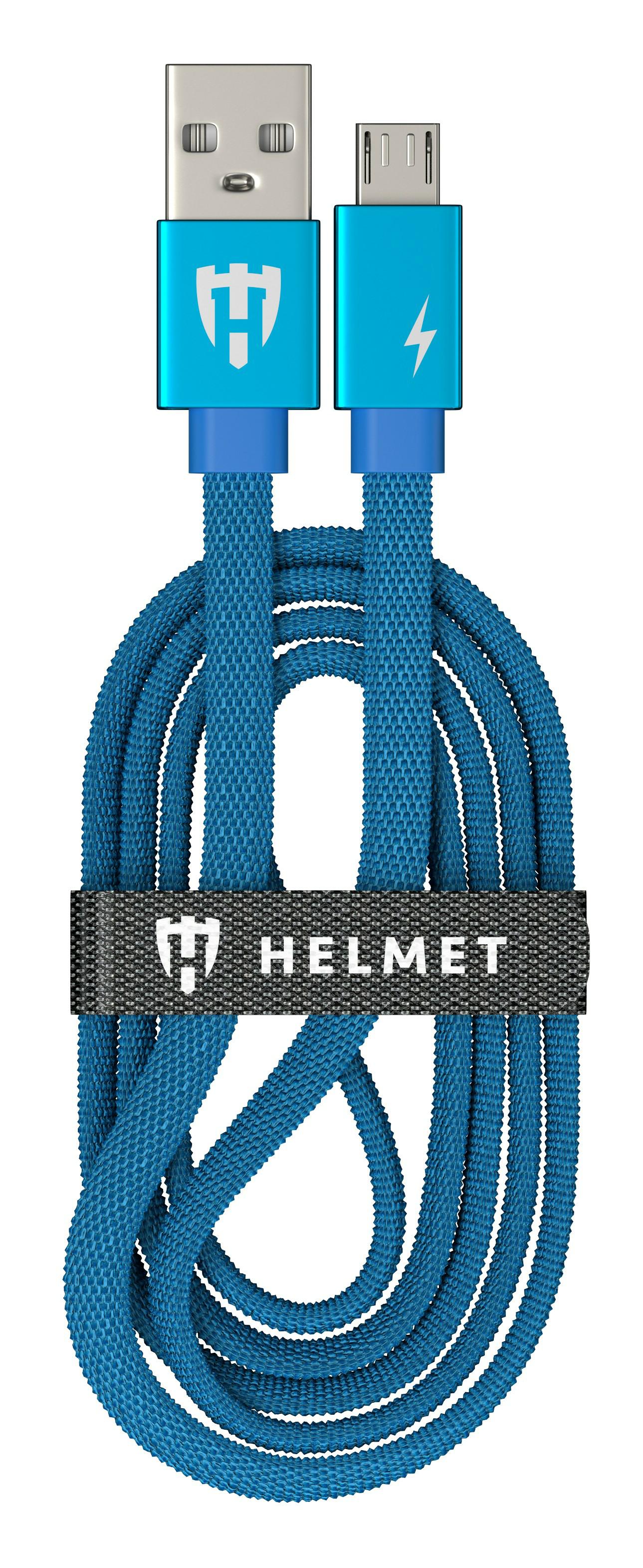 HMT-CUMKFBL, Зарядный кабель для Android HELMET Kevlar Flat Micro USB Cable 1m Blue,
Зарядный кабель для Android HELMET Kevlar Flat Micro USB Cable 1m Blue HL-CF222BL