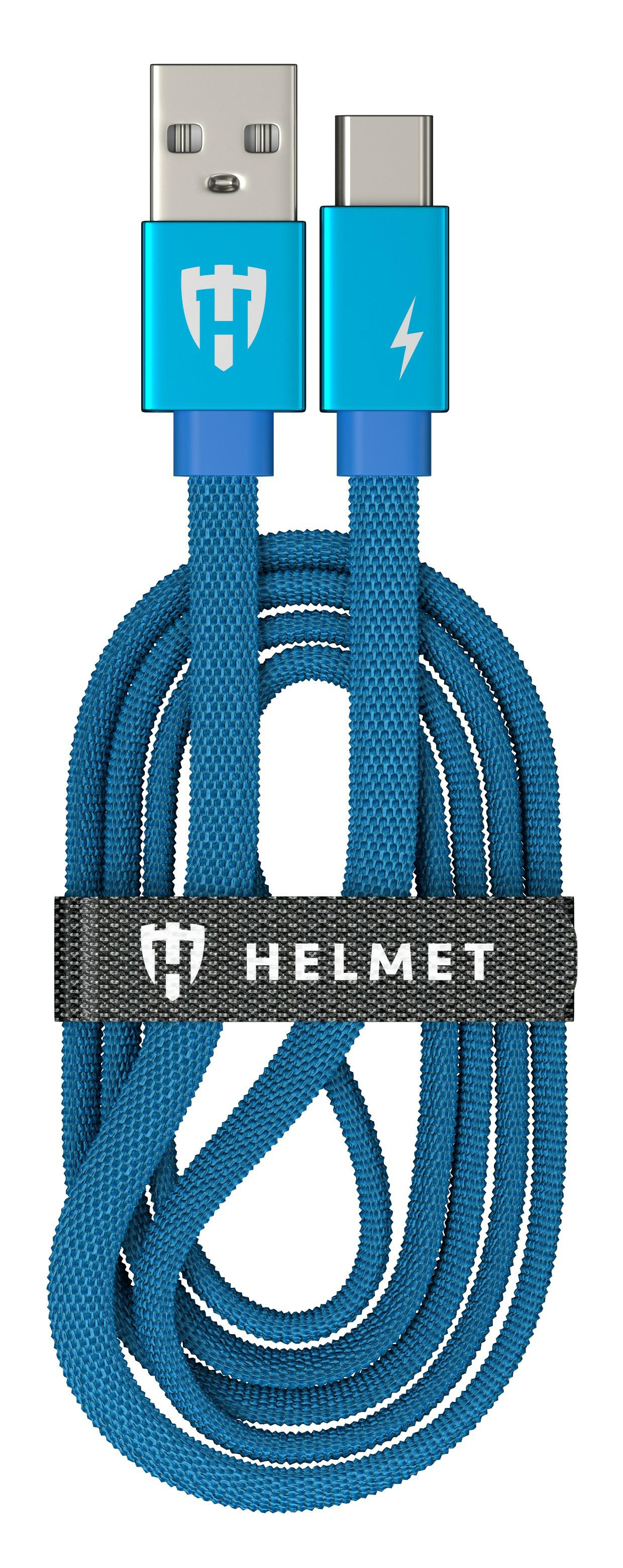 HMT-CUTCKFBL, Зарядный кабель Type-C HELMET Kevlar Flat Cable 1m Blue,
Зарядный кабель Type-C HELMET Kevlar Flat Cable - 1m Blue HMT-CUTCKFBL