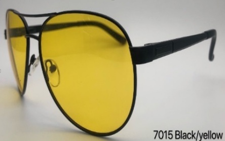 PB7015-5, Солнцезащитные очки в металлической оправе POLARIZED
