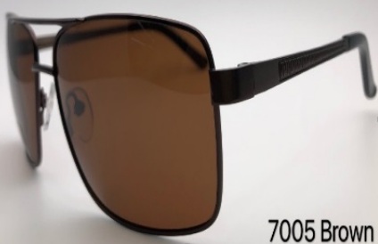 PB7005-2, Солнцезащитные очки в металлической оправе POLARIZED
