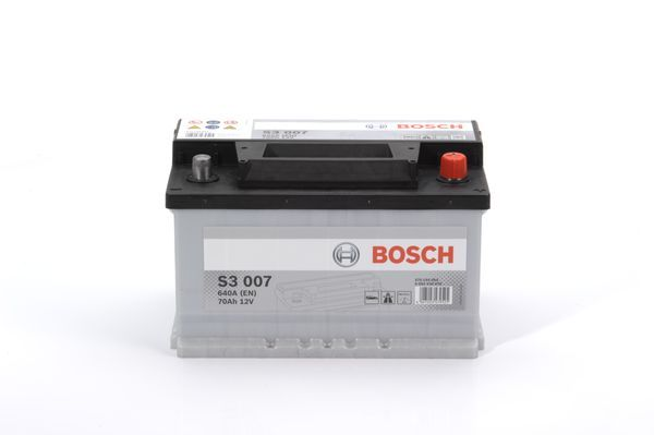 0 092 S30 070, **АКБ Bosch S3 12V 70AH 640(EN) 278x175x175  -/+
