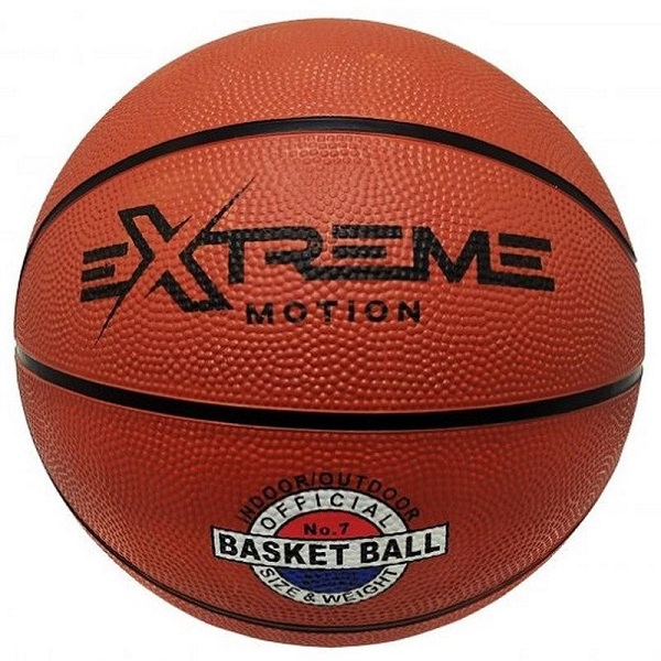 BB2109, Мяч для баскетбола,
Мяч для баскетбола
Мяч Баскетбольный Extreme Motion – отличный выбор для игр на отдыхe или тренировок в зале и на улице. Поверхность выполнена из резины с повышенной устойчивостью к износу.
