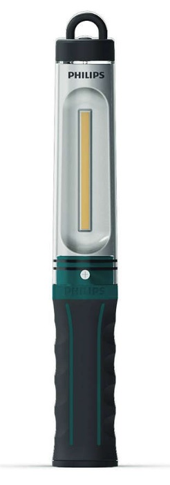 RC220X1, Компактная беспроводная профессиональная лампа,
Компактная беспроводная профессиональная лампа
Ручной фонарь Philips EcoPro30 с питанием от аккумулятора — это идеальное решение для проведения быстрого осмотра, а также более длительных ремонтных работ. Он излучает световой луч с шириной угла 120°, который не образует теней, а благодаря поворачивающемуся на 360° крючку и надежному магнитному креплению вы всегда сможете освободить руки для максимально эффективной работы.
Компактная беспроводная профессиональная лампа
Фонарь Philips EcoPro30 обеспечивает широкий световой луч 120°, который идеально подходит для освещения всей рабочей области перед вами.
Philips EcoPro30 имеет два уровня яркости для основного луча света. Для ежедневного использования и длительной работы от аккумулятора используйте режим Eco с яркостью 150 люмен. В режиме Boost время работы фонаря от аккумулятора уменьшается, однако его яркость увеличивается до 300 лм. Это позволяет выбирать режим в соответствии с выполняемой задачей.
Philips EcoPro30 обеспечивает естественный белый свет 6000 К, снижающий нагрузку на глаза для комфортного осмотра.
     Описание продукта
Крючок   Выдвижной крюк на 360°
Класс ударопрочности (IK)   IK07
Степень защиты корпуса (IP)   IP54
Магнит   Да
Материалы и отделка   АБС-пластик с резиновым покрытием
Использовать при температуре   от 0 °C до 40 °C
Ориентационное освещение   Вращающееся на 360° основание
Линейка продукции   EcoPro
Устойчивость к воздействию:   жир, масло, растворители
Технология   Светодиодная
УФ-детектор утечки   нет
     Световые характеристики
Цветовая температура   6000 К
Световая отдача   150–300 лм  лм
Угол освещения   120°  градусов
Срок службы светодиода   10 000 часов
Световой поток (экорежим)   150 люмен
Световой поток (форсированный режим)   300 люмен
     Электрические характеристики
мощность в ваттах   3  Вт
напряжение   3,7  В
Источник питания   Элемент питания
Емкость аккумулятора   2200  mAh
Время работы аккумулятора (форсированный режим)   До 4 часов
Время работы аккумулятора (Eco)   До 8 часов
Тип элемента питания   Литий-ионный аккумулятор
Тип вилки питания   Вилка + microUSB
Тип кабеля для зарядки   Перезаряжаемый
Время зарядки батареи   До 3 часов