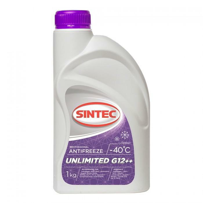 801502, Antigel Sintec ANTIFREEZE UNLIMITED G12++ 1 kg (rosu-violet)