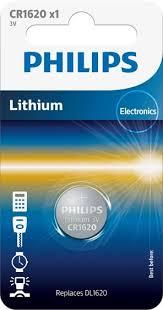 CR1620 3.0V, Батарейка Philips Lithium 3.0V coin 1-blister (16.00 x 2.0) (1 шт.),
