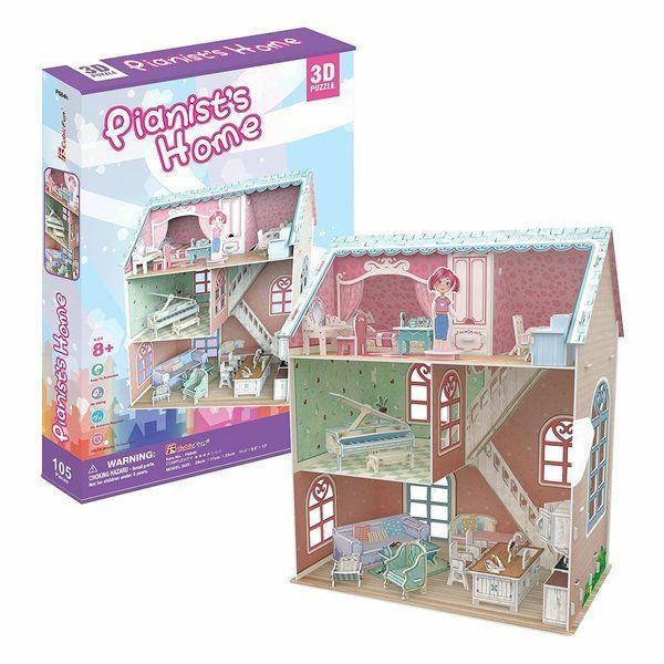 P684h, Puzzle,
Пазлы 3D Dollhouse Pianist’s Home