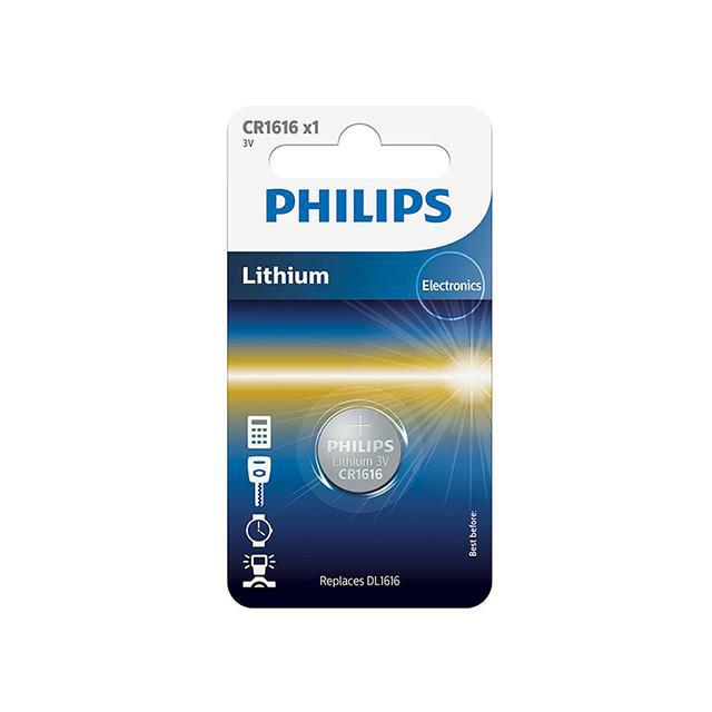 CR1616 3.0V, Батарейка Philips Lithium 3.0V coin 1-blister (16.0 x 1.6) (1 шт.)