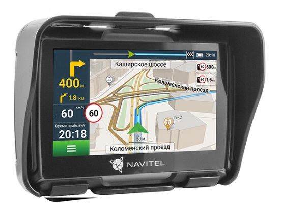 NAVG550M, Мотонавигатор,
Мотонавигатор Navitel G550 Moto GPS
Мотонавигатор NAVITEL G550 MOTO — устройство на базе надежной операционной системы Windows CE 6.0/Linux c расширенным пакетом предустановленных карт.
Особенностью навигатора является яркий сенсорный экран, реагирующий на прикосновения в перчатках. Ударопрочный, водо- и пыленепроницаемый GPS-навигатор можно использовать при любых погодных условиях.
Для использования офлайн карт не требуется соединения с Интернетом. Программа не только быстро и точно строит маршрут, но и информирует пользователя о скоростных ограничениях на каждом участке дороги и оповещает в случае превышения установленной скорости, а также при приближении к камерам контроля.
На NAVITEL G550 MOTO установлены карты 47 стран. Пакет карт включает все страны Европы, а также Россию, Беларусь и Казахстан. Помимо предустановленного пакета карт, владельцам NAVITEL G550 MOTO доступны для бесплатного скачивания с помощью Navitel Navigator Updater Center карты Азербайджана, Армении, Грузии, Кыргызстана, Таджикистана и Узбекистана.
   Программное обеспечение
Спутниковый сигнал: GPS
Предустановленные карты:
Австрия, Азербайджан, Албания, Андорра, Армения, Беларусь, Бельгия, Болгария, Босния и Герцеговина, Ватикан, Великобритания, Венгрия, Германия, Гибралтар, Греция, Грузия, Дания, Исландия, Испания, Италия, Казахстан, Кипр, Кыргызстана, Латвия, Литва, Лихтенштейн, Люксембург, Северная Македония, Мальта, Молдавия, Монако, Нидерланды, Норвегия, Остров Мэн, Польша, Португалия, Россия, Румыния, Сан-Марино, Сербия, Словакия, Словения, Таджикистан, Узбекистан, Украина, Финляндия, Франция, Хорватия, Черногория, Чехия, Швейцария, Швеция, Эстония
Возможность загрузки дополнительных карт: есть
Бесплатное обновление карт: есть
Предупреждения о камерах контроля скорости: есть
Функция расчета маршрута: есть
   Экран
Тип экрана: TFT
Диагональ экрана: 4.3"
Разрешение экрана: 480х272
Подсветка экрана: есть
Сенсорный экран: есть
   Характеристики устройства
Операционная система: Windows CE 6.0/Linux
Процессор: MStar MSB2531 Cortex-A7
Частота процессора: 800 МГц
Оперативная память: 128 МБ, DDR3
Внутренняя память: 8 ГБ Flash
Поддержка карт microSD: до 32 ГБ
Связь по протоколу Bluetooth: есть
 Питание
Тип аккумулятора: Li-Pol
Емкость аккумулятора: 1500 мАч
   Гарантия
Срок гарантии: 12 месяцев