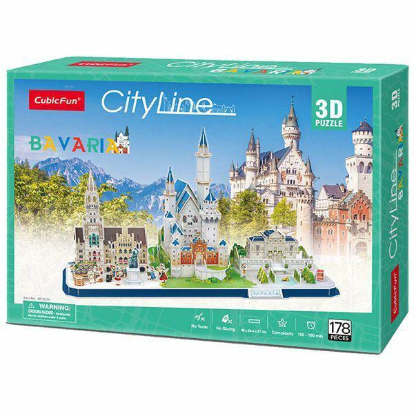 MC267h, Puzzle,
Пазлы 3D City Line Bavaria
